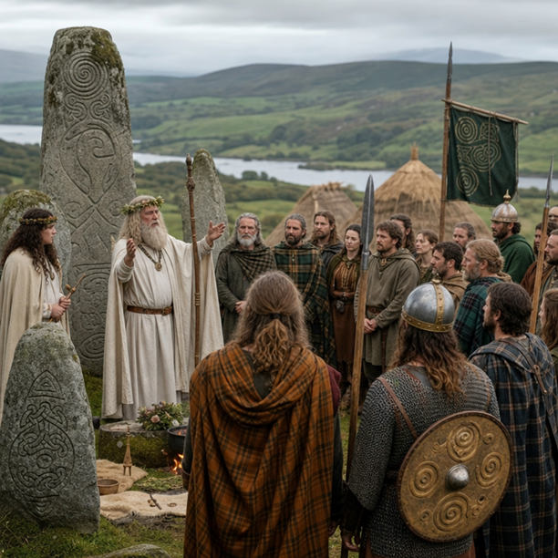Druids and Iron Age people together in Ireland